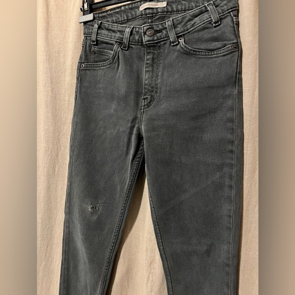 Levi’s 721 Vintage Orange Tab Black High-Rise Skinny Jeans size 27 - Picture 7 of 10